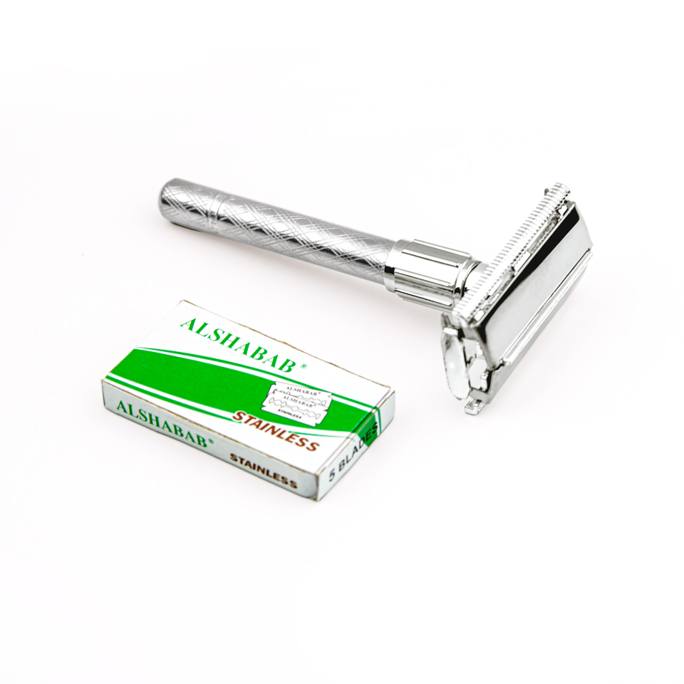 Alshabab Iron Knife Holder Razor Shaver Pieces Shaving Manual Shaver Spot Goods with Blade Old-Fashioned Manual