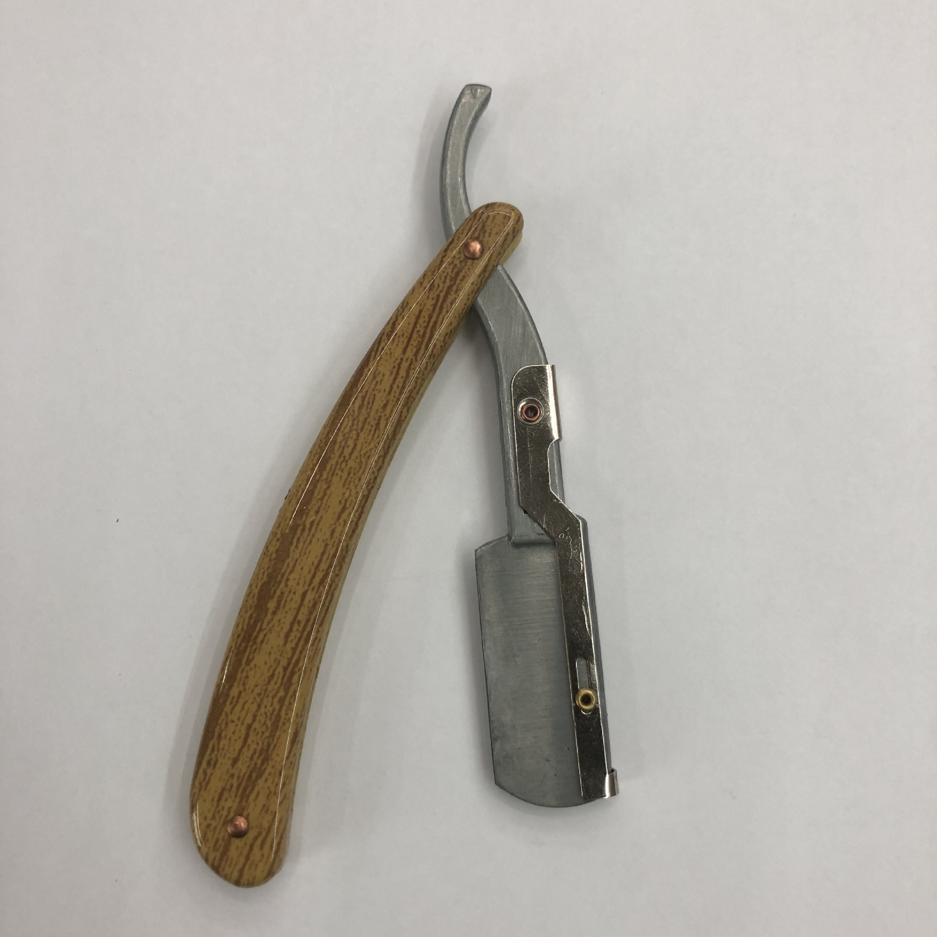 Classic micata color wooden handle old razor without blade razor razor shaver razor tool