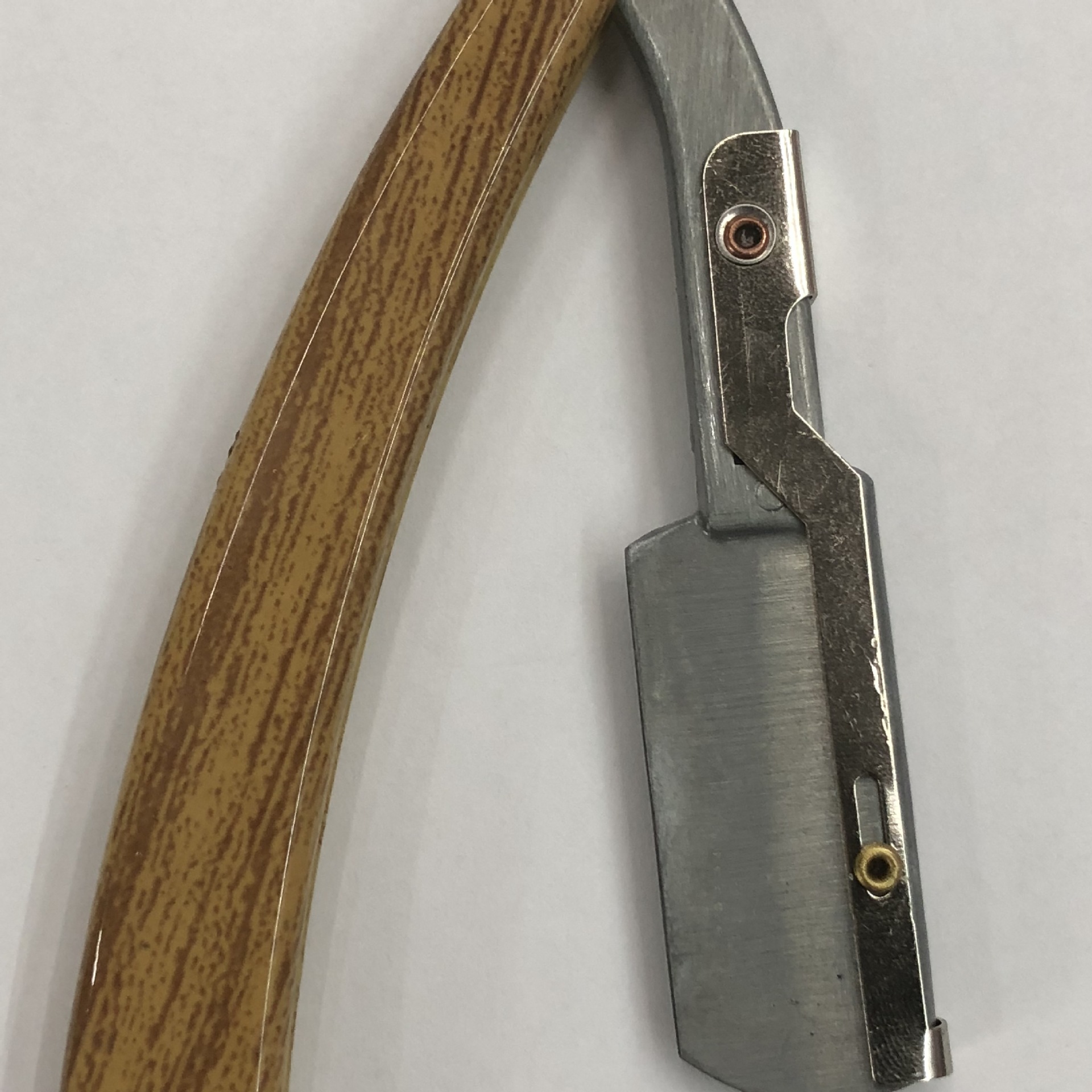 Classic micata color wooden handle old razor without blade razor razor shaver razor tool Classic micata color wooden handle old razor without blade razor razor shaver razor tool