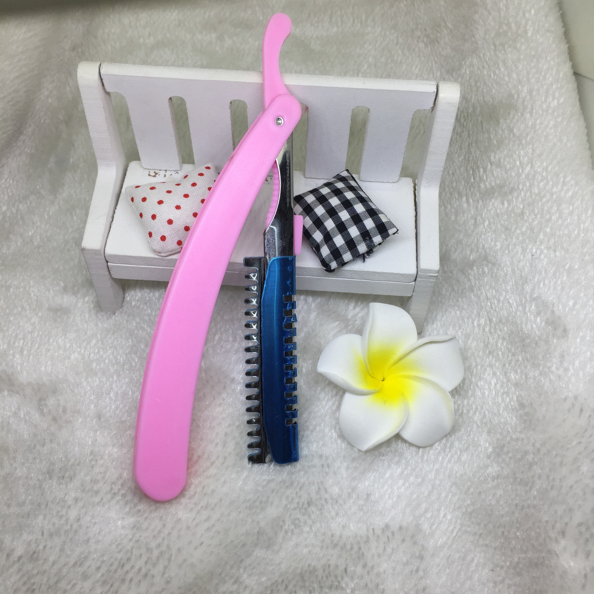 Old school razor suction card hand razor eyebrow shaver beard shaver shaving hair barber razor holder