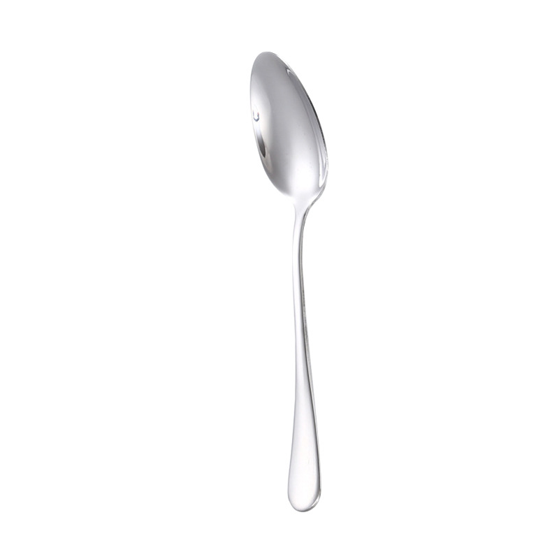 Round Handle 1010 Series Tableware Stainless Steel Tip Spoon Small Spoon Coffee Spoon Ice Tip Spoon Eating Spoon Spoon