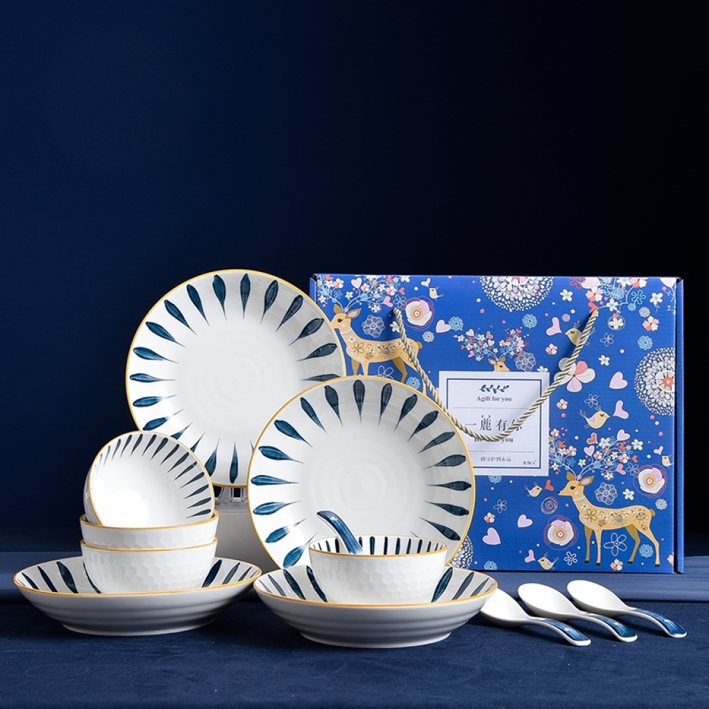 Jingdezhen Tangpai Yilu Has Your Tableware Set, Gifts, Company Benefits, Points Exchange, Supermarket Promotion Jingdezhen Tangpai Yilu Has Your Tableware Set, Gifts, Company Benefits, Points Exchange, Supermarket Promotion