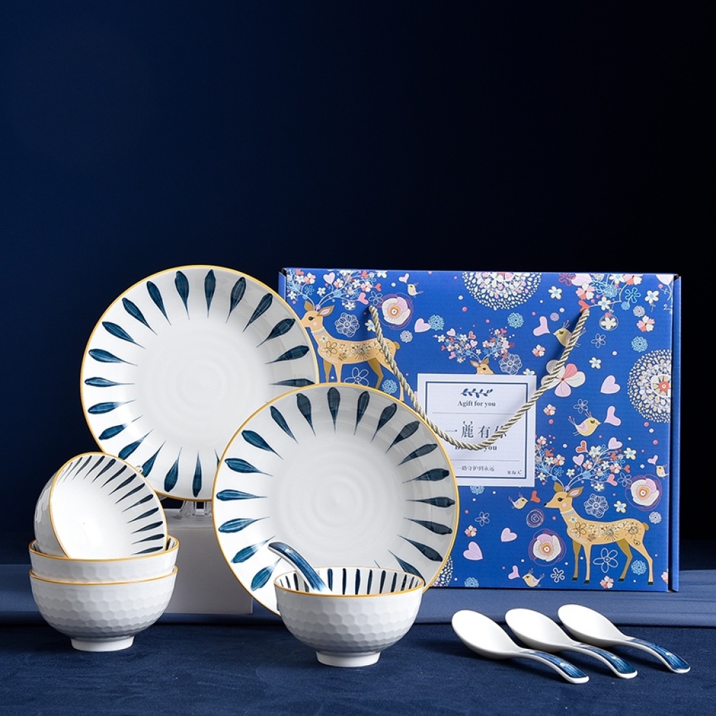 Jingdezhen Tangpai Yilu Has Your Tableware Set, Gifts, Company Benefits, Points Exchange, Supermarket Promotion Jingdezhen Tangpai Yilu Has Your Tableware Set, Gifts, Company Benefits, Points Exchange, Supermarket Promotion