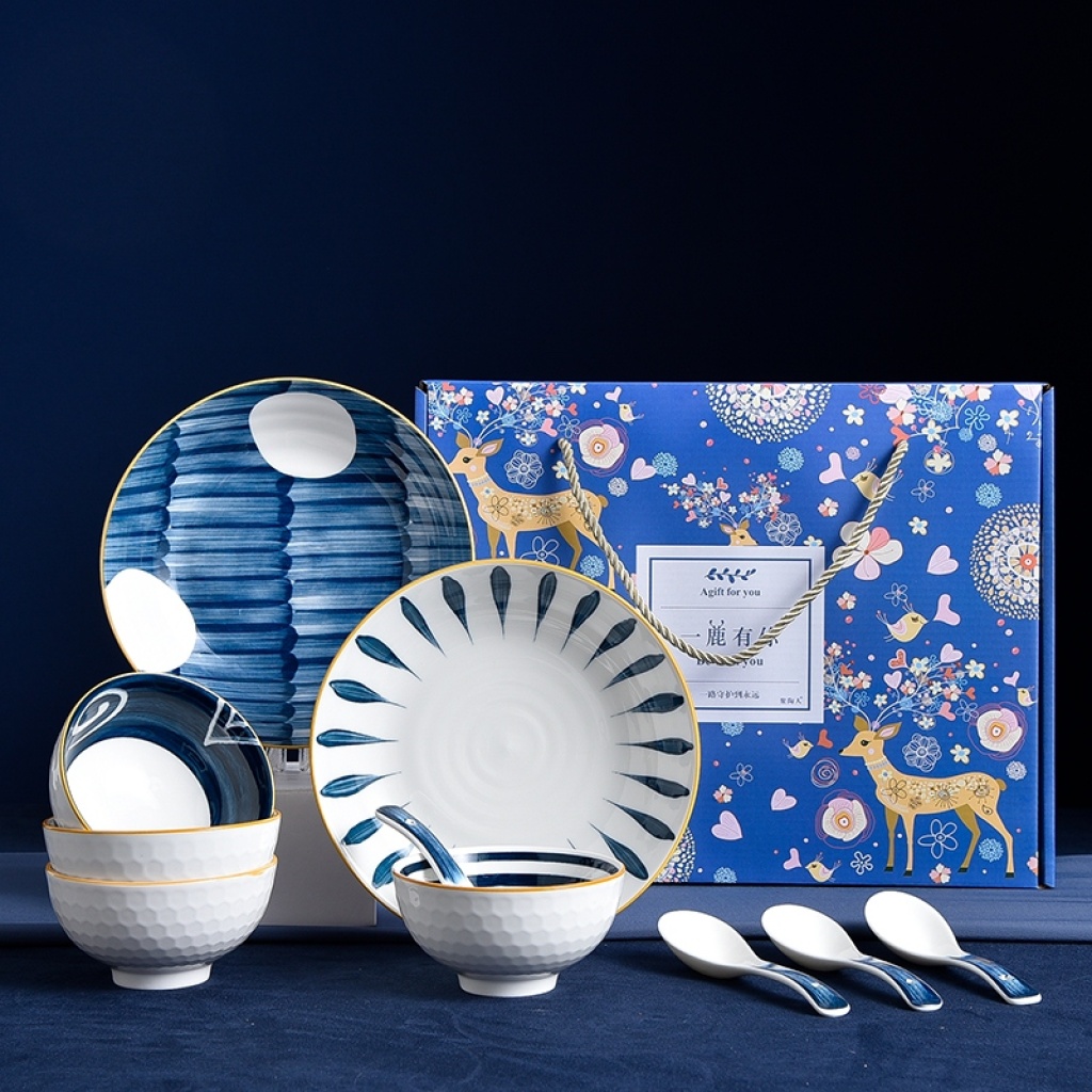 Jingdezhen Tangpai Yilu Has Your Tableware Set, Gifts, Company Benefits, Points Exchange, Supermarket Promotion Jingdezhen Tangpai Yilu Has Your Tableware Set, Gifts, Company Benefits, Points Exchange, Supermarket Promotion