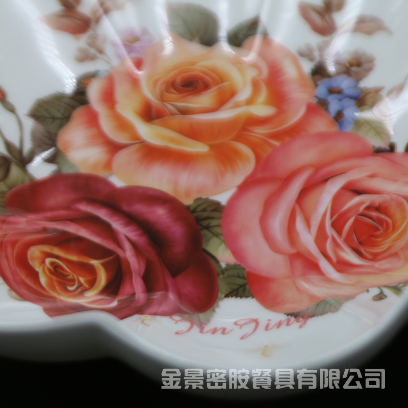 Round Lace Fruit Plate Dried Fruit Tray European Household Melamine Plate Living Room Fruit Plate Tray Snack Dish Storage Basket