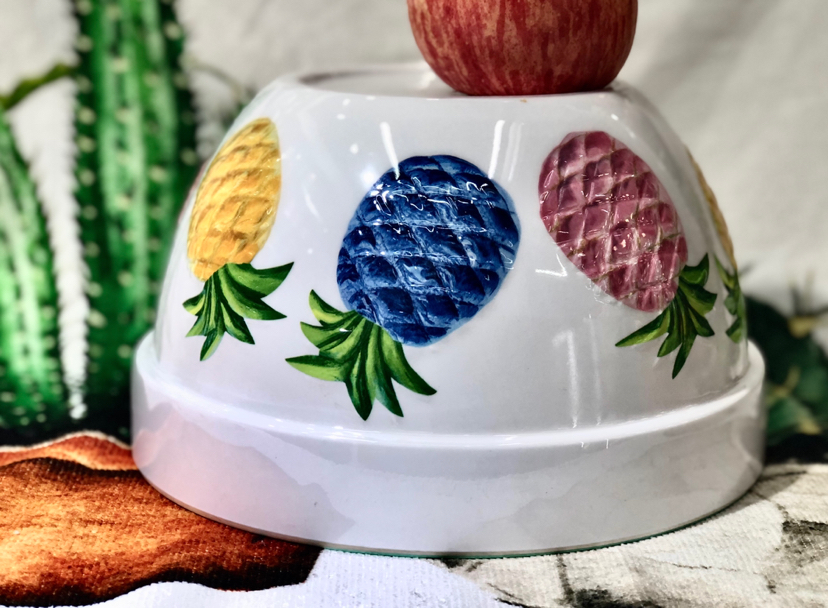 New Melamine Household Desserts Fruit Salad Bowl Fruit Bowl Salad Bowl Concave-Convex Printed Pineapple Graphic New Melamine Household Desserts Fruit Salad Bowl Fruit Bowl Salad Bowl Concave-Convex Printed Pineapple Graphic