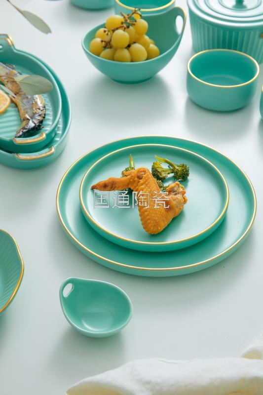 Ceramic Ovenware Oven Microwave Oven Available Color Plate Ceramic Bowl Foreign Trade Porcelain Net Red Ceramic