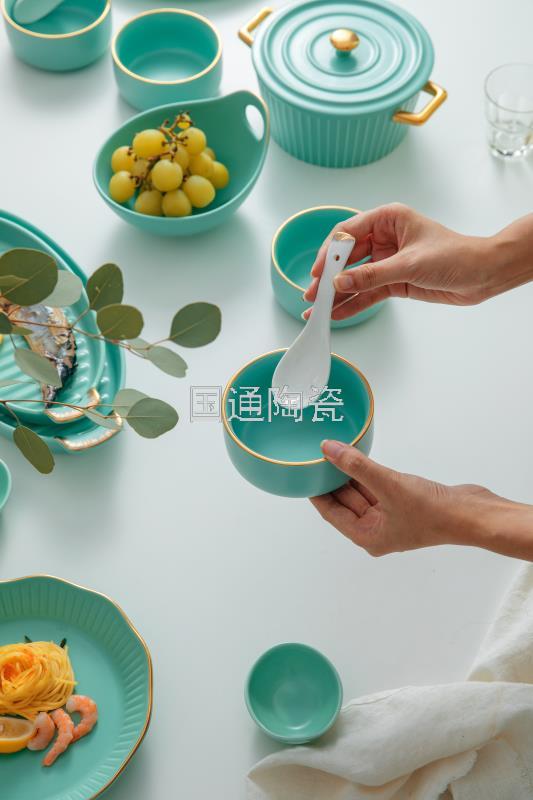 Ceramic Ovenware Oven Microwave Oven Available Color Plate Ceramic Bowl Foreign Trade Porcelain Net Red Ceramic