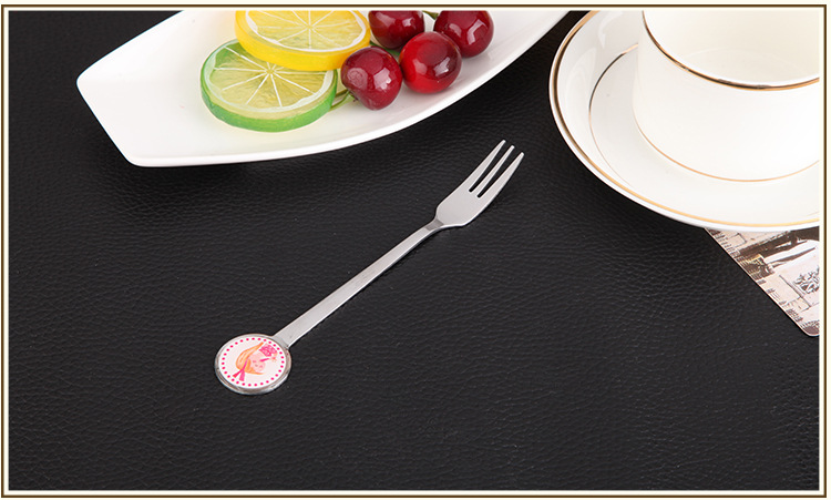 Epoxy Children 'S Fork High Quality Stainless Steel Fruit Fork Stainless Steel Gift Fork Set Cake Fork Epoxy Children 'S Fork High Quality Stainless Steel Fruit Fork Stainless Steel Gift Fork Set Cake Fork