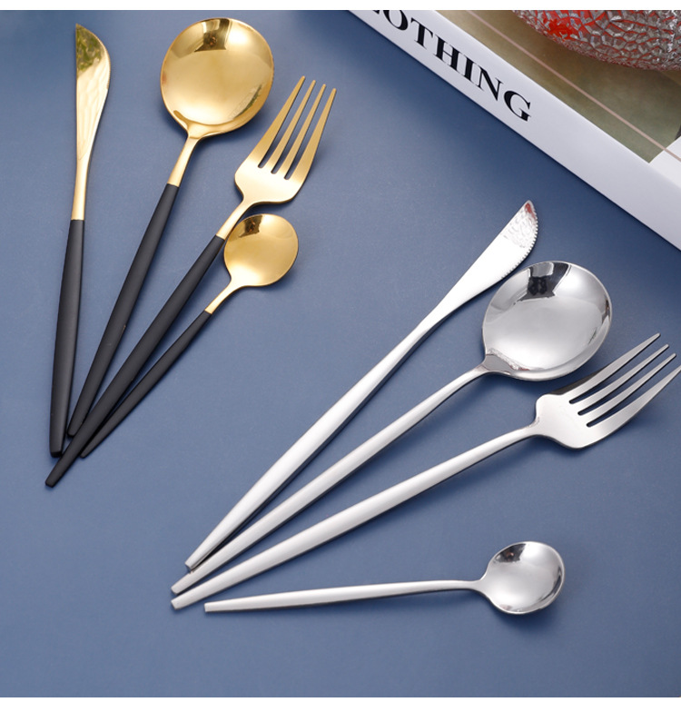 Portuguese Tableware Stainless Steel Knife, Fork and Spoon Creative Hotel Western Restaurant Hotel Western Food Knife, Fork and Spoon Custom Logo Portuguese Tableware Stainless Steel Knife, Fork and Spoon Creative Hotel Western Restaurant Hotel Western Food Knife, Fork and Spoon Custom Logo
