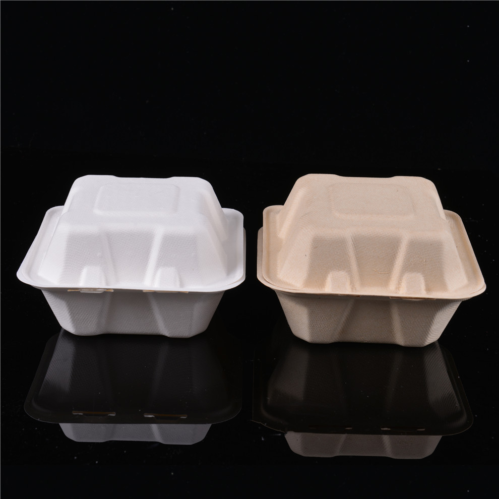 Disposable Rectangular Pulp Lunch Boxes Lunch Box Fast Food Box Commercial to-Go Box with Lid Light Food Environmentally Friendly and Degradable Disposable Rectangular Pulp Lunch Boxes Lunch Box Fast Food Box Commercial to-Go Box with Lid Light Food Environmentally Friendly and Degradable