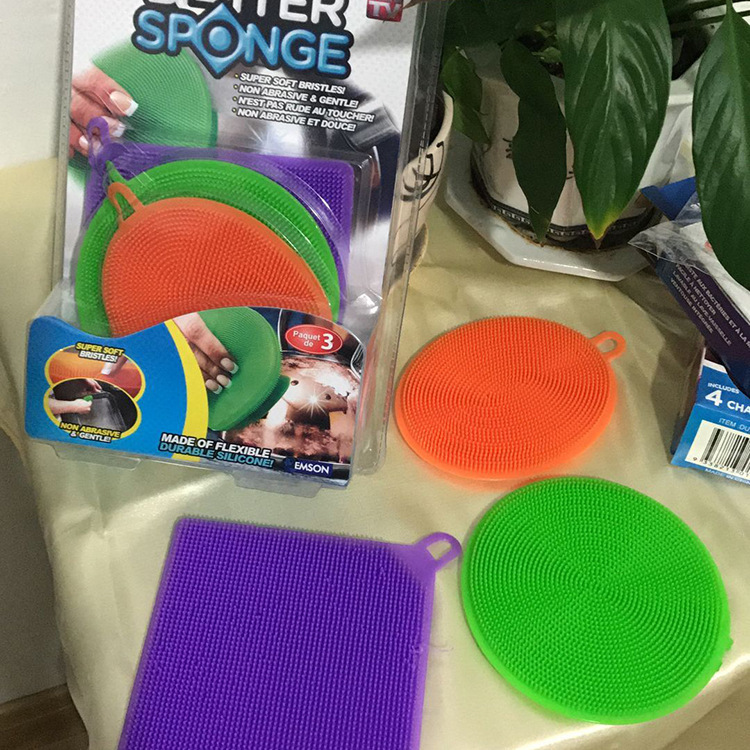 TV&#039;s new product, Better sponge silicone sponge, is used to clean dishes and dishes in the kitchen