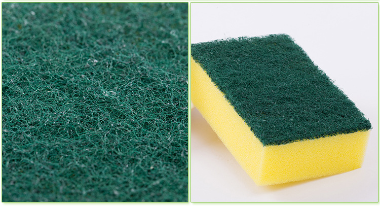 Factory Wholesale High-Density Dishwashing Sponge Kitchen Clean Water Absorption Oil-Free Special Wash Tenacious Stains Sponge