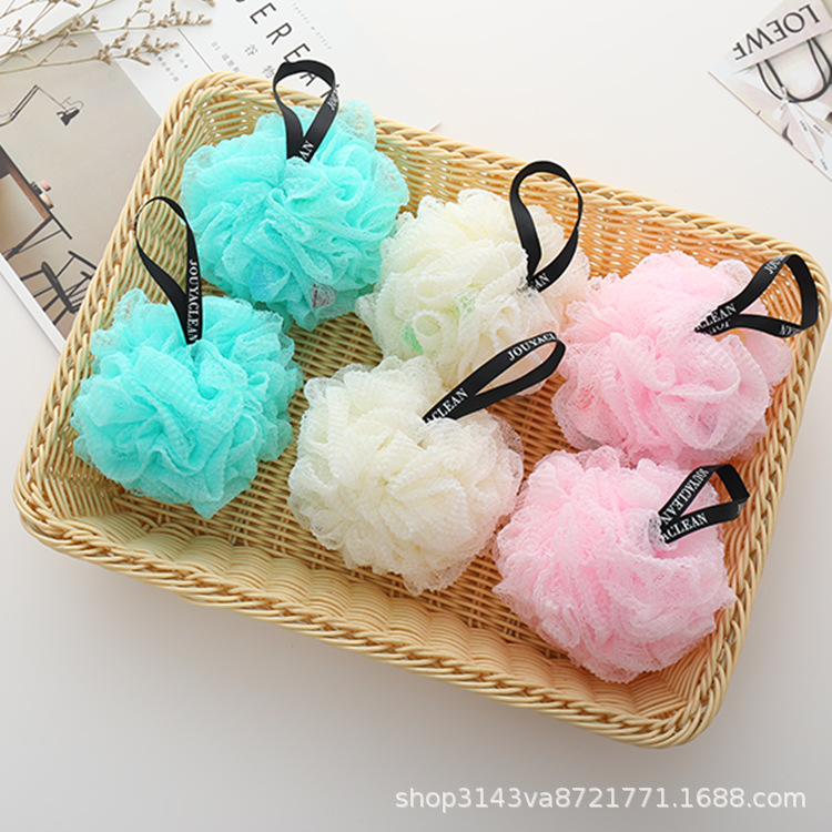 Clean Europe and Asia Summer New Handmade Soap Mesh Sponge Large Foam Wrinkle Design Strong Decontamination Bath Bath Bath Mesh Sponge Ball