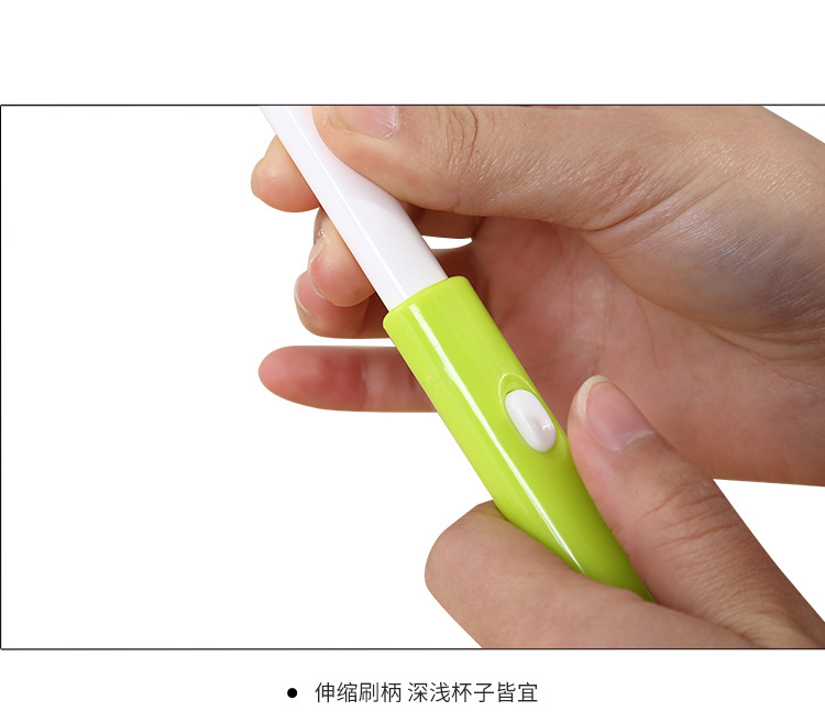1314 KM telescopic sponge baijiecloth brush long handle cleaning cup brush glass thermos GMBH cup cleaning brush clean cup 1314 KM telescopic sponge baijiecloth brush long handle cleaning cup brush glass thermos GMBH cup cleaning brush clean cup