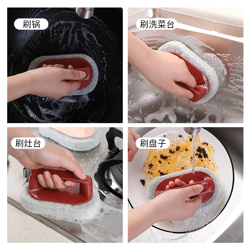 Brush Clean Brush bath tile Brush kitchen Decontamination Pot Artifact Wash sink Magic sponge Wipe hundreds 