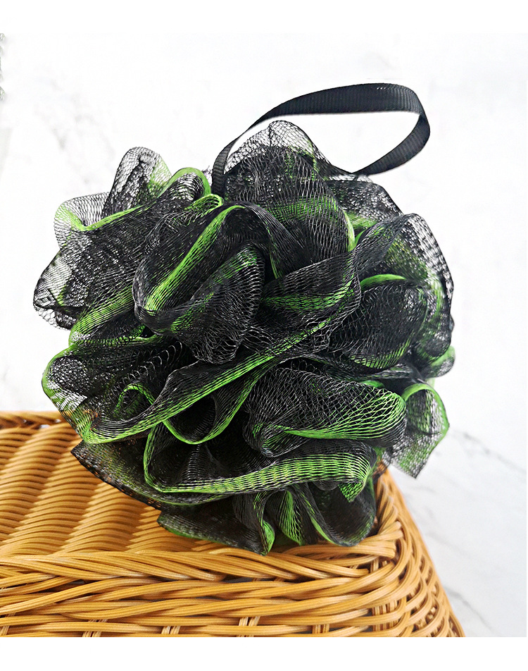 Factory Direct Supply Black Mesh Edge Bamboo Charcoal Adult Bath Sponge Bath Ball Bathroom Supplies Soft and Clean Supply Wholesale Factory Direct Supply Black Mesh Edge Bamboo Charcoal Adult Bath Sponge Bath Ball Bathroom Supplies Soft and Clean Supply Wholesale