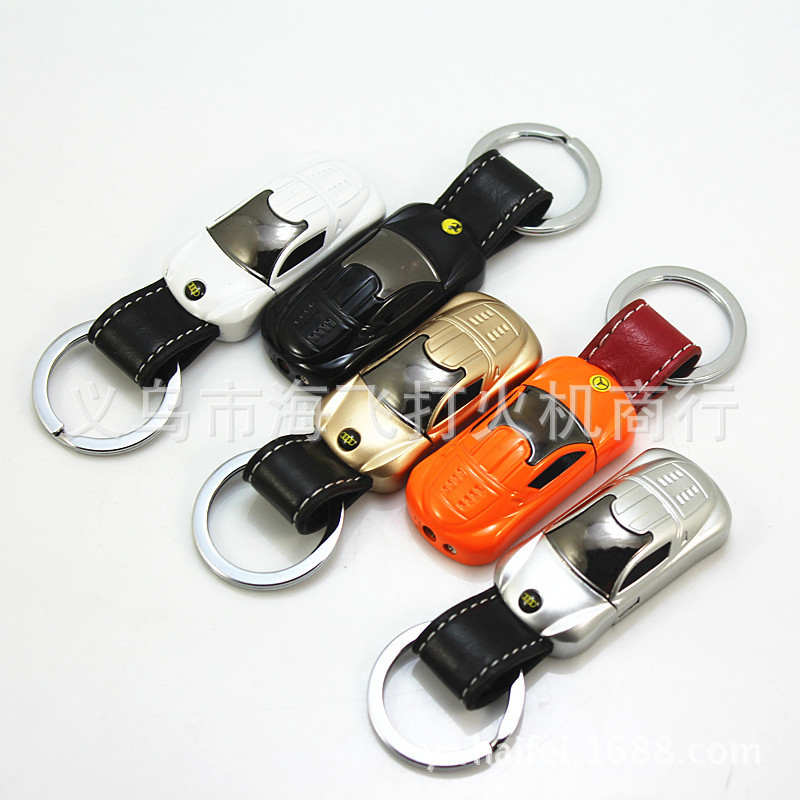Personalized creative lighter wholesale Shuai Bin 203 leather key hanging buckle car wheel Personalized creative lighter wholesale Shuai Bin 203 leather key hanging buckle car wheel