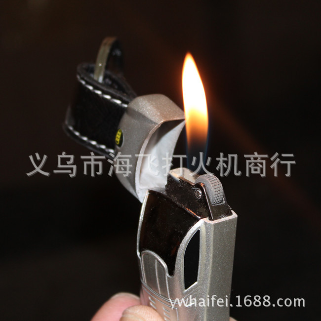Personalized creative lighter wholesale Shuai Bin 203 leather key hanging buckle car wheel Personalized creative lighter wholesale Shuai Bin 203 leather key hanging buckle car wheel