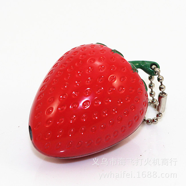 New strawberry lighter strange new creative cigarette lighter mixed batch stall goods wholesale