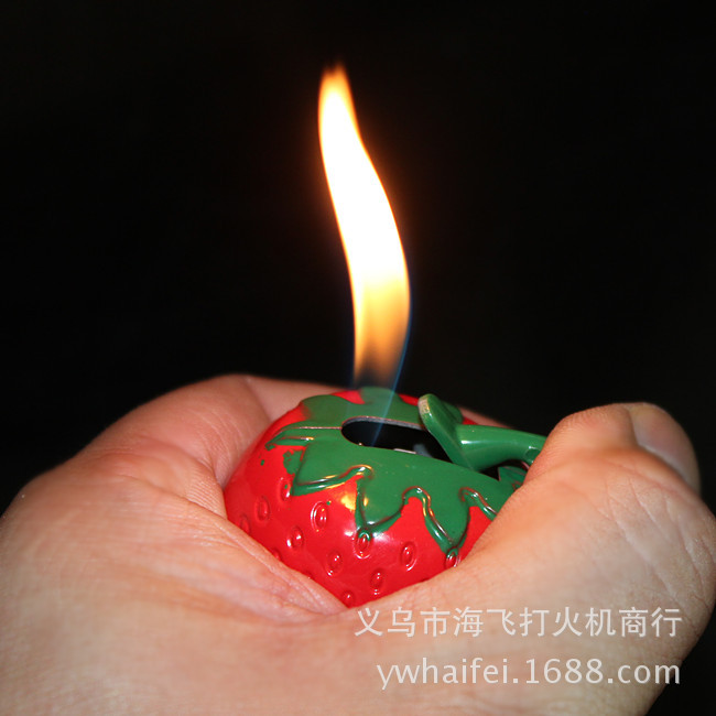 New strawberry lighter strange new creative cigarette lighter mixed batch stall goods wholesale New strawberry lighter strange new creative cigarette lighter mixed batch stall goods wholesale