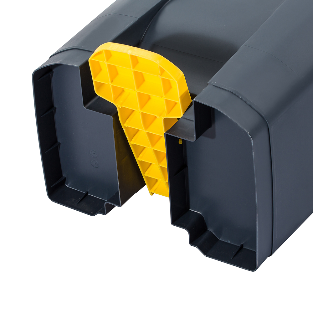 80l foot pedal waste bin trash can plastic dustbin with lid