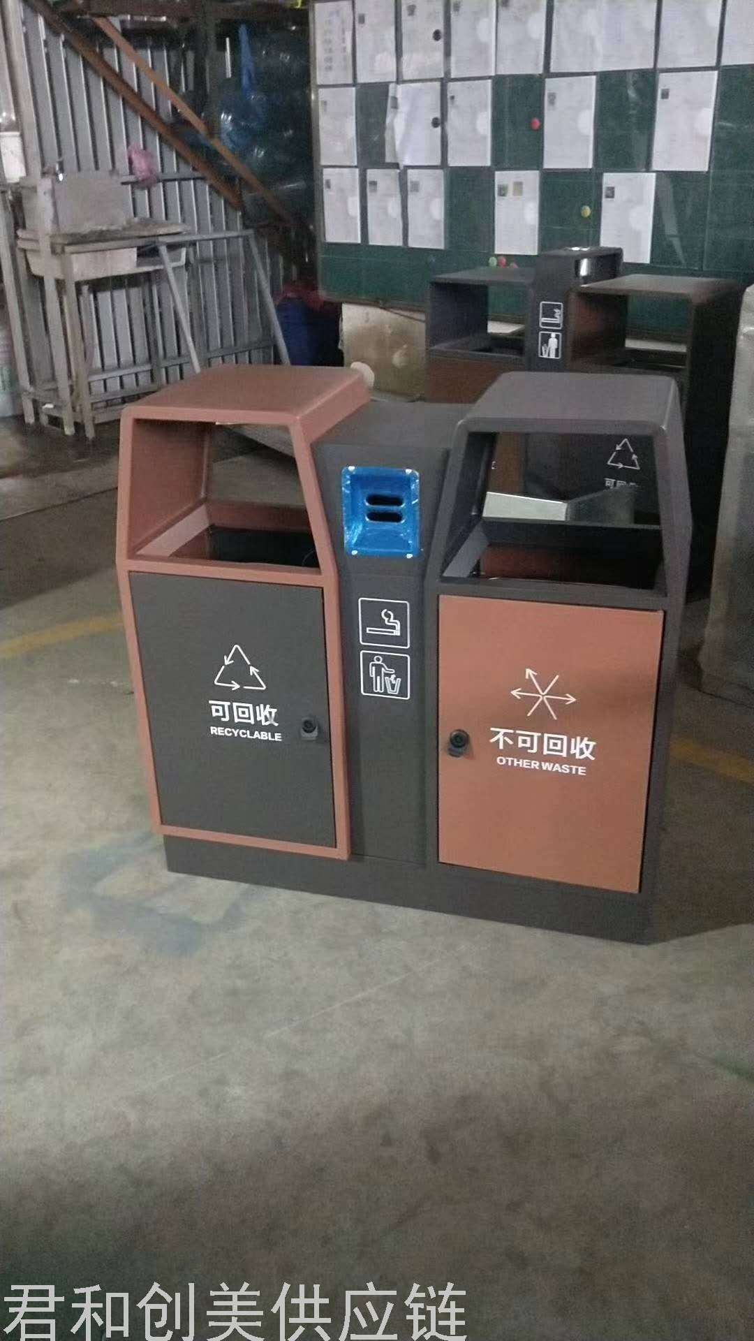 Garbage Bin Galvanized Steel Trash Can Park Classification Dustbin Scenic Spot Trash Bin Outdoor Recycle Bin Garbage Bin Galvanized Steel Trash Can Park Classification Dustbin Scenic Spot Trash Bin Outdoor Recycle Bin