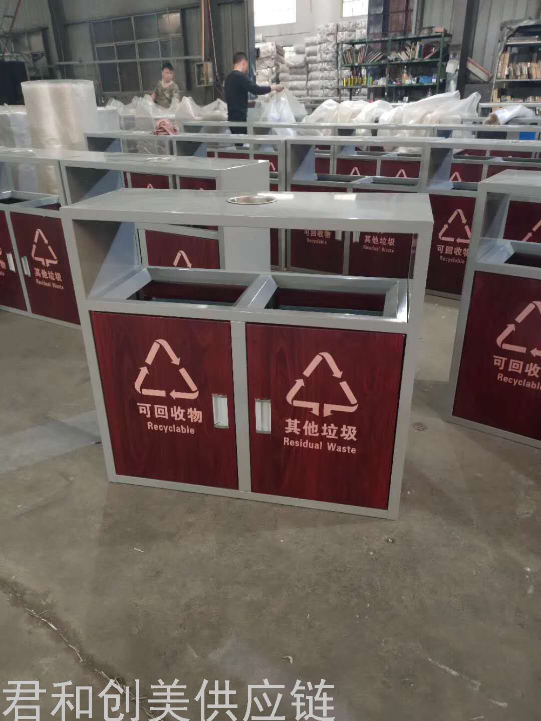 Garbage Bin Galvanized Steel Trash Can Park Classification Dustbin Scenic Spot Trash Bin Outdoor Recycle Bin Garbage Bin Galvanized Steel Trash Can Park Classification Dustbin Scenic Spot Trash Bin Outdoor Recycle Bin