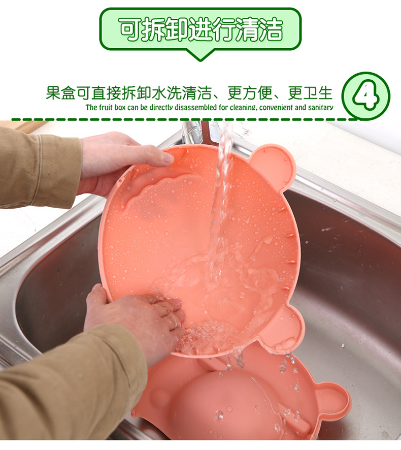 Creative desktop dustbin household bedroom living room office mini lazy man small desk bed lazy man fruit bowl