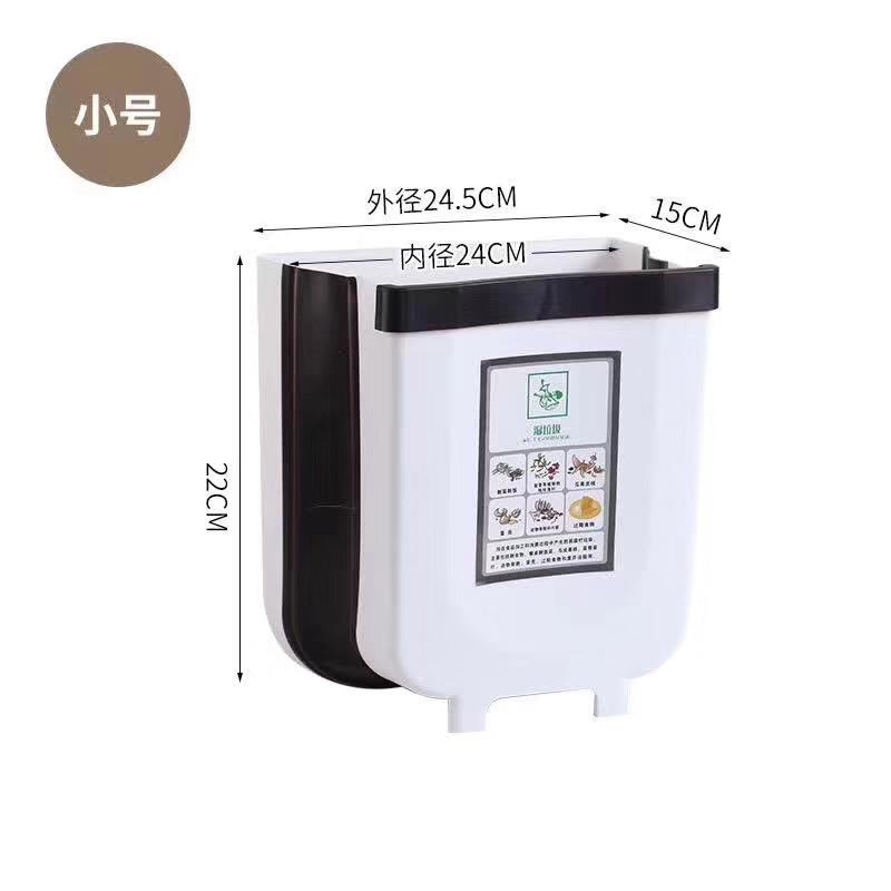 Kitchen folding dustbin hanging household cabinet door hanging bucket Kitchen waste retractable garbage basket Kitchen folding dustbin hanging household cabinet door hanging bucket Kitchen waste retractable garbage basket