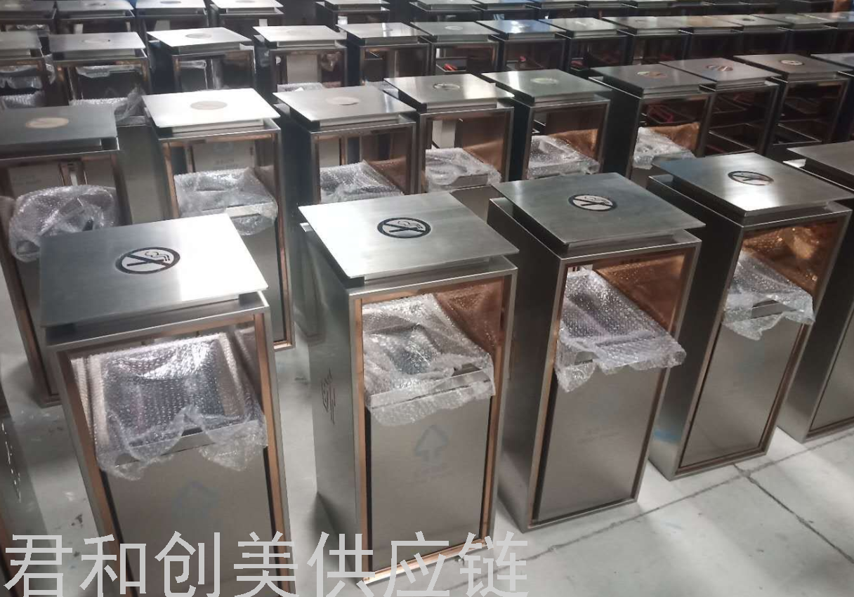 Garbage Bin Galvanized Steel Trash Can Park Classification Dustbin Scenic Spot Trash Bin Outdoor Recycle Bin