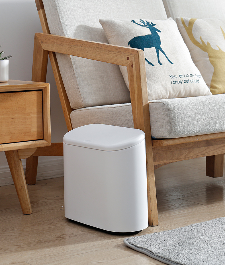 Automatic dustbin household simple Japanese bathroom kitchen large-scale press - type popup sorting trash can Automatic dustbin household simple Japanese bathroom kitchen large-scale press - type popup sorting trash can