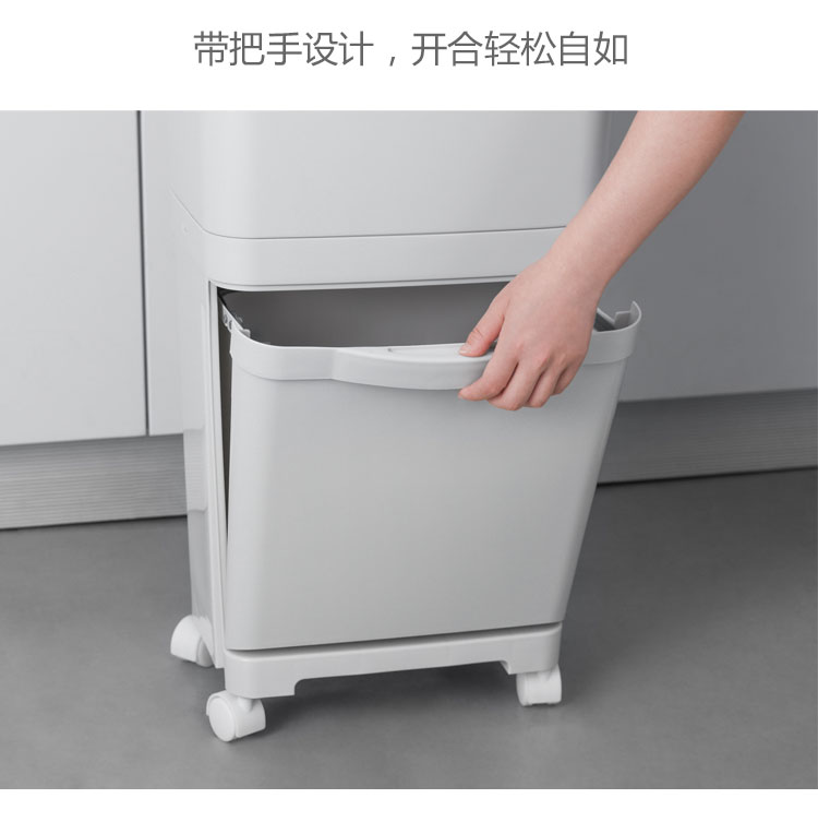 Large Capacity Hand Push Trash Can Household Double Layer Classification Dustbin Kitchen Dry Wet Separation Trash Can Large Capacity Hand Push Trash Can Household Double Layer Classification Dustbin Kitchen Dry Wet Separation Trash Can