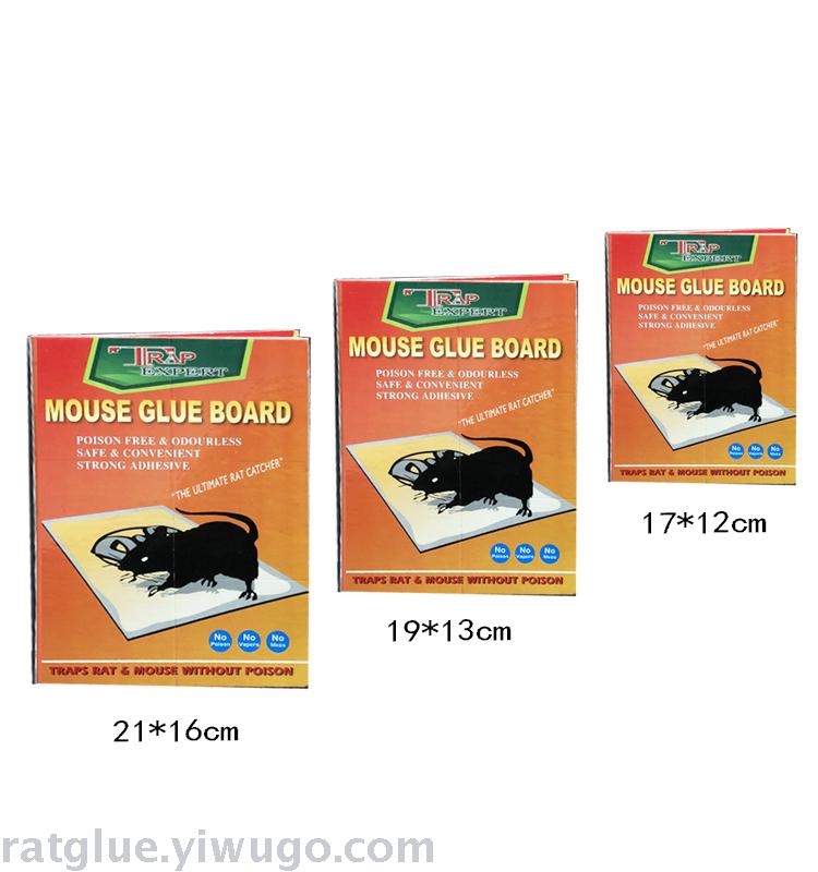Manufacturer wholesale orange sticky mouse board mouse glue mouse stick mouse trap mouse trap