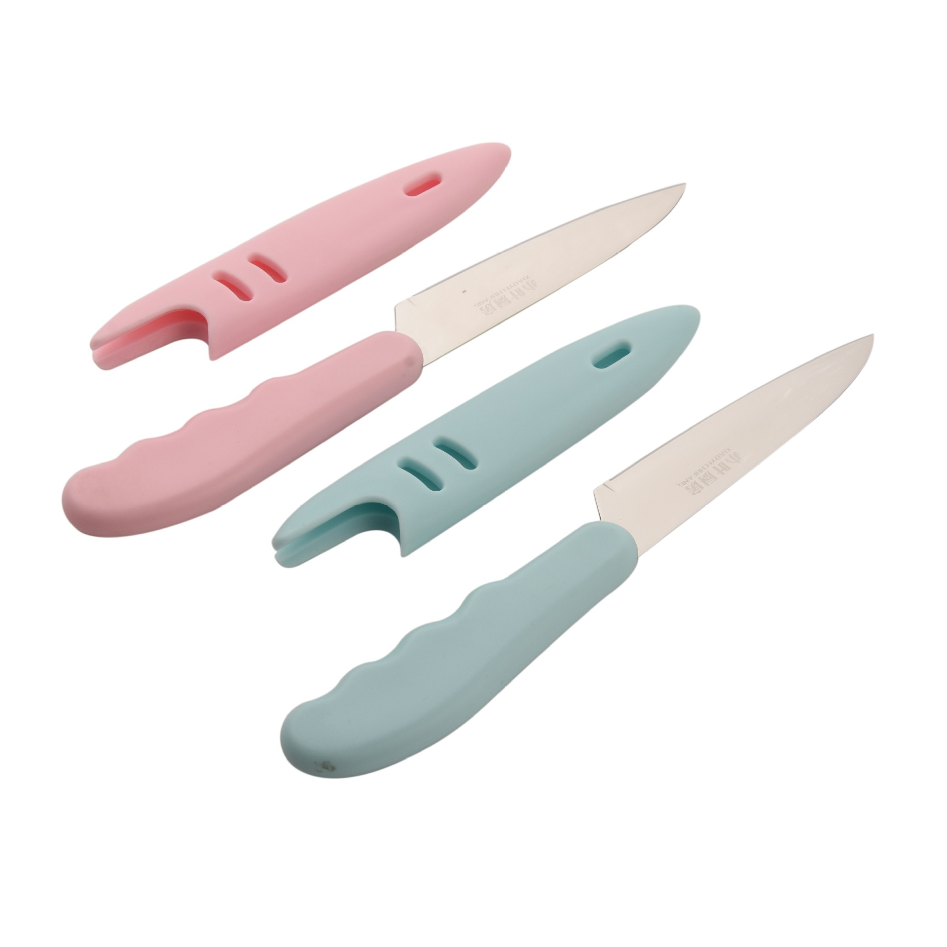 SST Fruit Knife with Protective Cover Melon/Fruit Peeler Knife Kitchen Peeler Portable Portable Household
