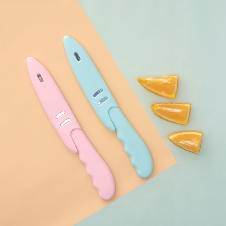 SST Fruit Knife with Protective Cover Melon/Fruit Peeler Knife Kitchen Peeler Portable Portable Household