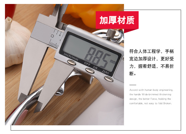 Zinc alloy garlic press multifunctional manual rammer garlic puree peeler garlic clip kitchen gadgets