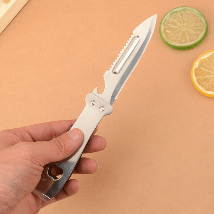 All stainless steel, the multi - function peeler bottle opener scaler chicken feather forceps forceps pig feather clips All stainless steel, the multi - function peeler bottle opener scaler chicken feather forceps forceps pig feather clips