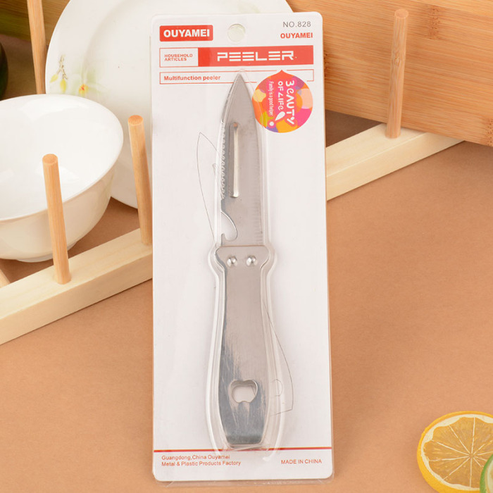 All stainless steel, the multi - function peeler bottle opener scaler chicken feather forceps forceps pig feather clips All stainless steel, the multi - function peeler bottle opener scaler chicken feather forceps forceps pig feather clips