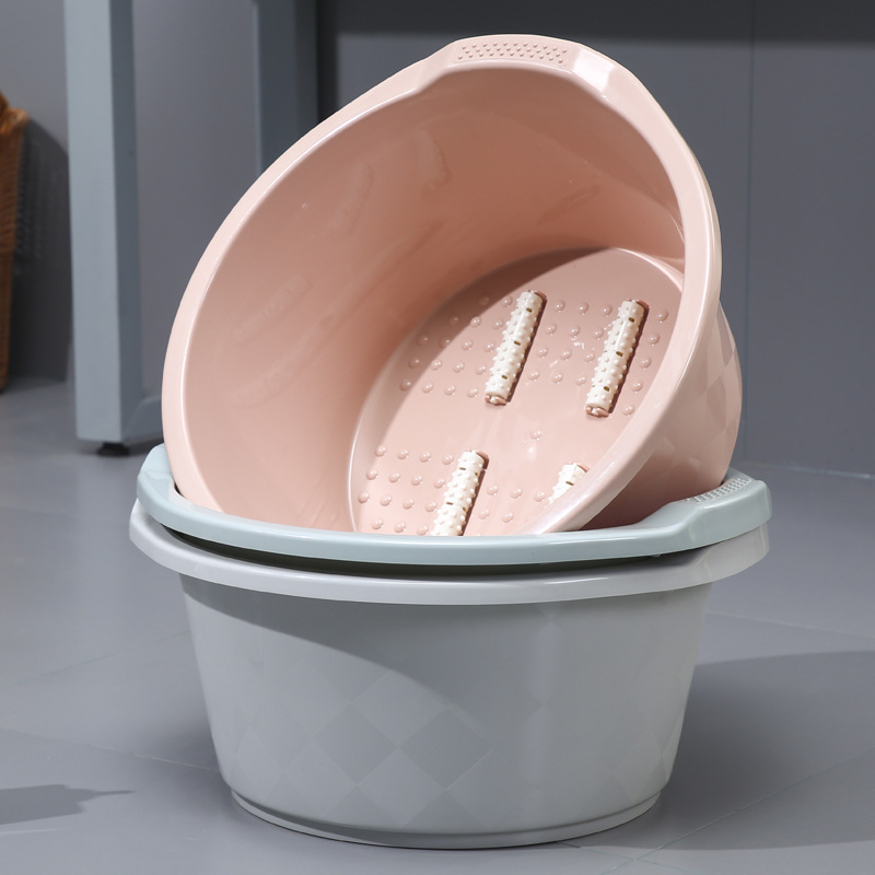 Plastic thickening ening with massfoot bath household foot tub increased foot water bath