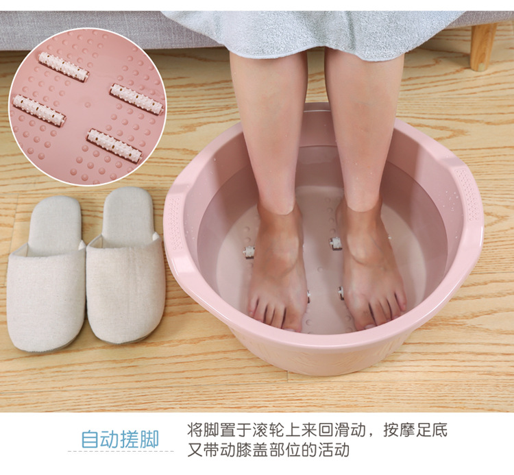 Plastic thickening ening with massfoot bath household foot tub increased foot water bath