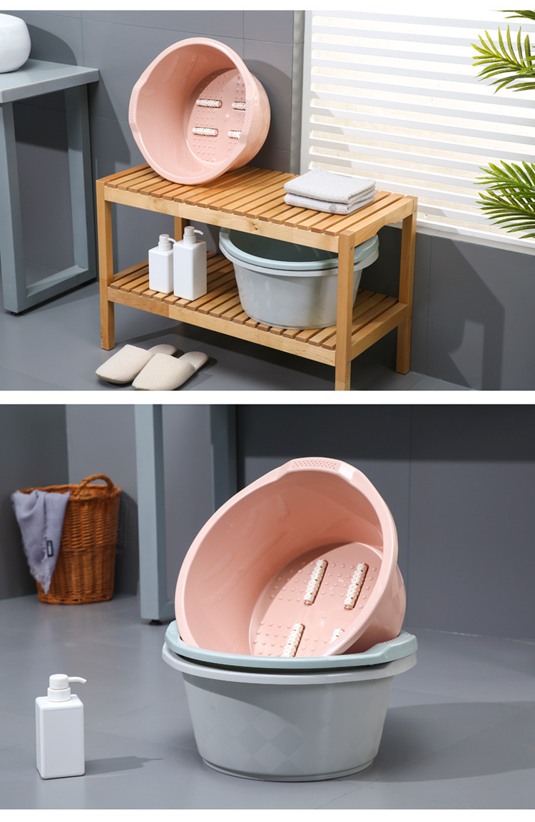 Plastic thickening ening with massfoot bath household foot tub increased foot water bath