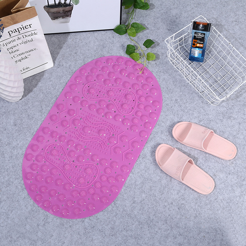 European bath mat wholesale bath mat non-slip shower PVC non-slip mat bath pad suction pad massage foot pad