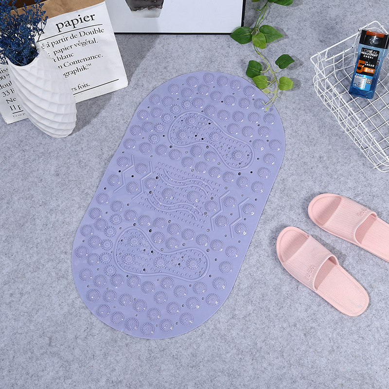 European bath mat wholesale bath mat non-slip shower PVC non-slip mat bath pad suction pad massage foot pad