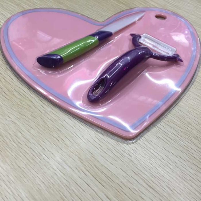 Creative Mini Ceramic Tool set ceramic knife and ceramic peeler fruit planing peeler fruit knife chopping board