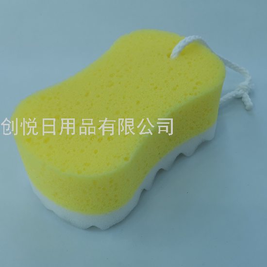 8-Word Two-Layer Composite Bath Spong Bath and Bath Multi-Functional Cleaning Sponge Block