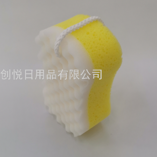 8-Word Two-Layer Composite Bath Spong Bath and Bath Multi-Functional Cleaning Sponge Block