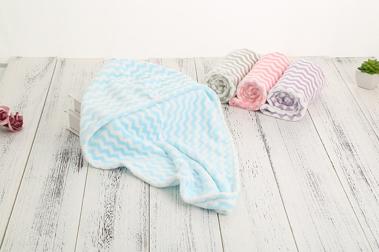 Warp knitted water grain coral fleece dry hair cap adult towel bath small cap thickening not shedding hair color dry hair cap Warp knitted water grain coral fleece dry hair cap adult towel bath small cap thickening not shedding hair color dry hair cap