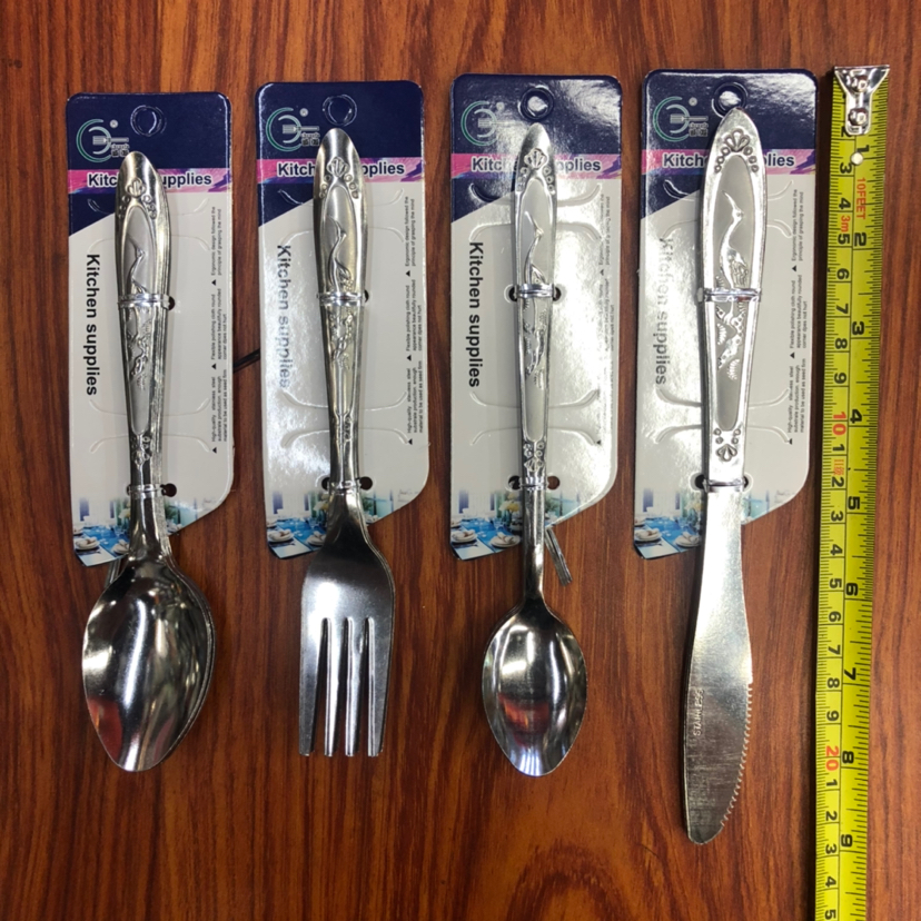 Tableware Kitchen Supplies Binding Card Spoon Fork Knife