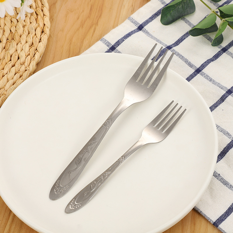 Hotel Restaurant Restaurant Western Dinner Set Spoon Wholesale Customized Stainless Steel Coffee Ice-Cream Spoon Fruit Fork